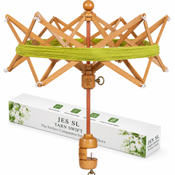 Wooden Yarn Swift Umbrella for Crochet Knitting