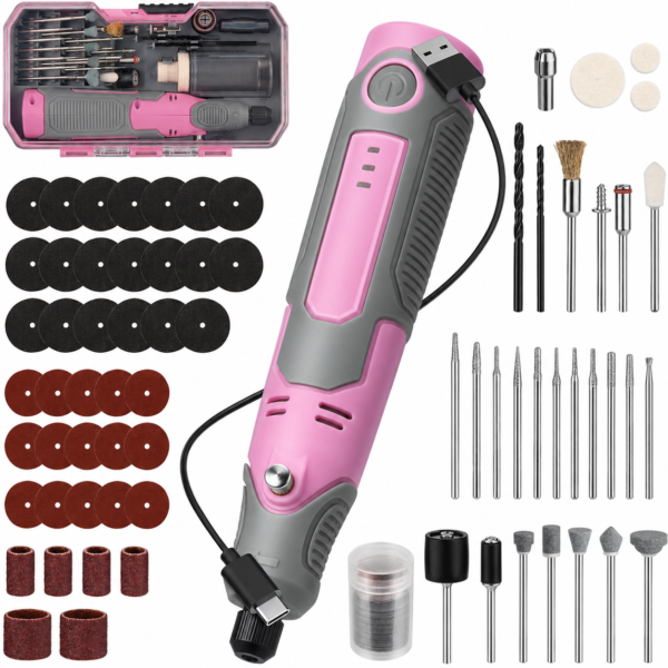 Cordless Rotary Tool Kit Cutting Craft Accessories Set