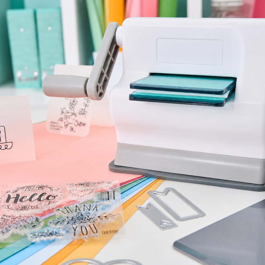 Portable White Crafting Fabric Die Cutting Machine
