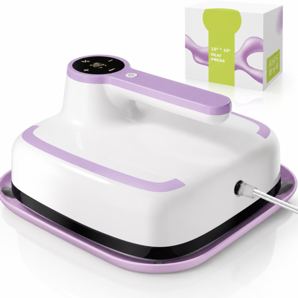 Purple Portable Crafting Fabric Heat Press Cutting Machine