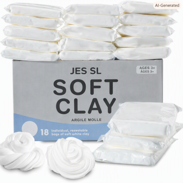 Soft Air Dry Clay 4lb White Craft Compound