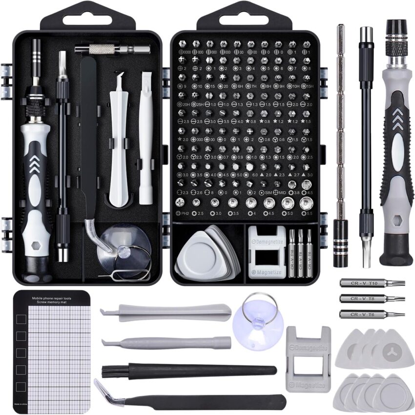122PCS Magnetic Precision Computer Screwdriver Repair Toolkit