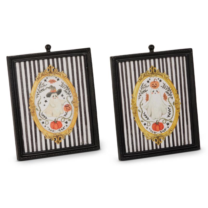 Sweet Haunting Ghost Wall Art Halloween Decor Set - Image 2