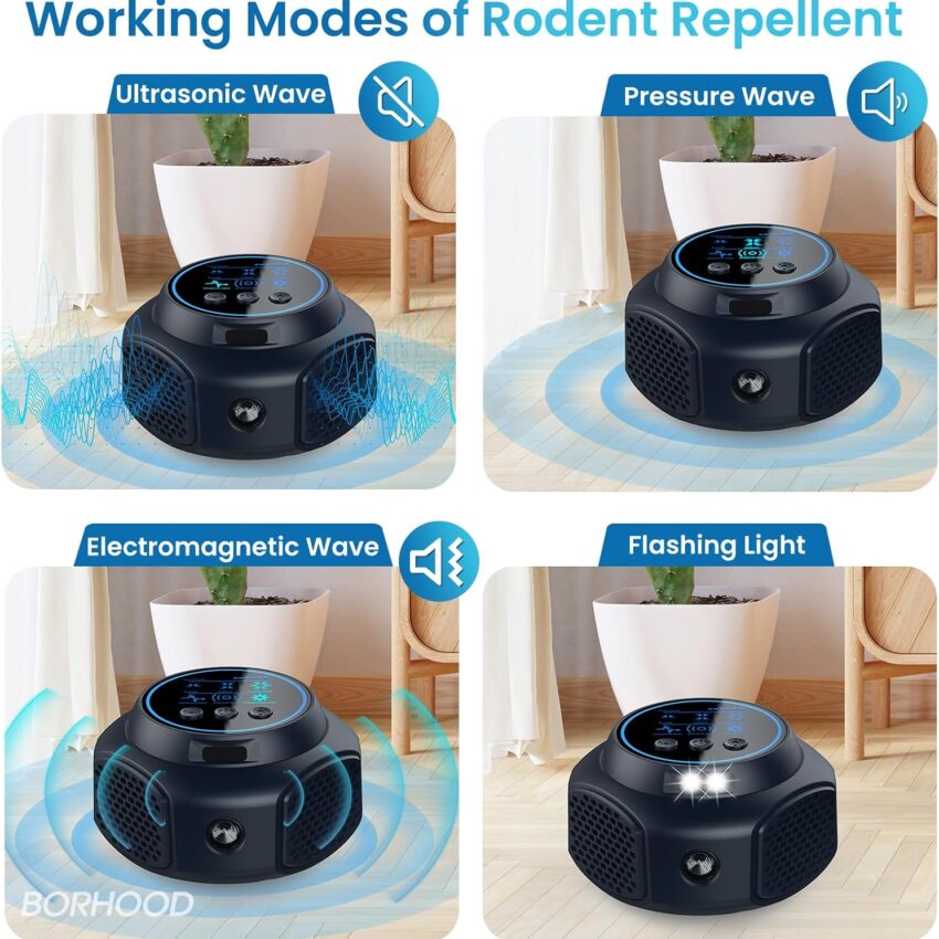 Ultrasonic Pest Repellent Plug‑In Electronic Control