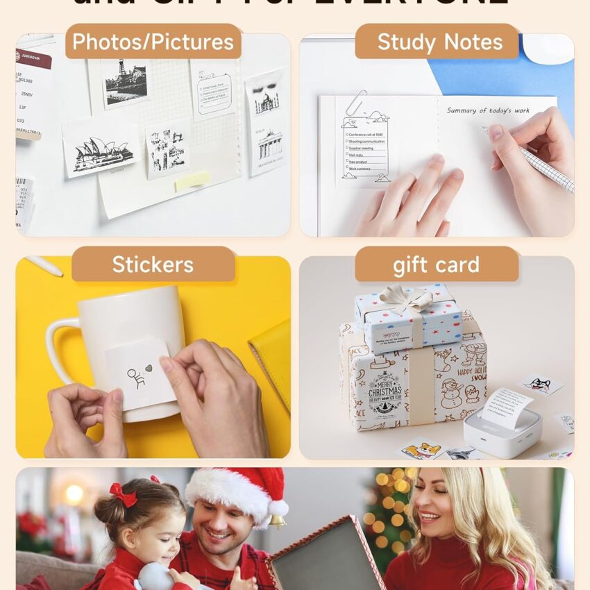 Portable Bluetooth Thermal Sticker Printer for Labels