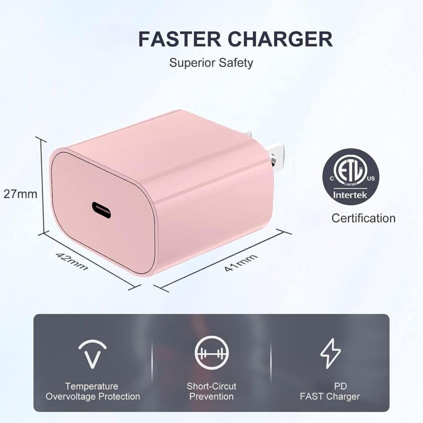 iPhone Fast Charger USB‑C Lightning Cable