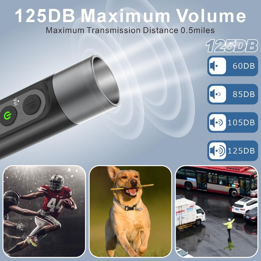 Electronic Sports Whistle 125dB Rechargeable IPX5