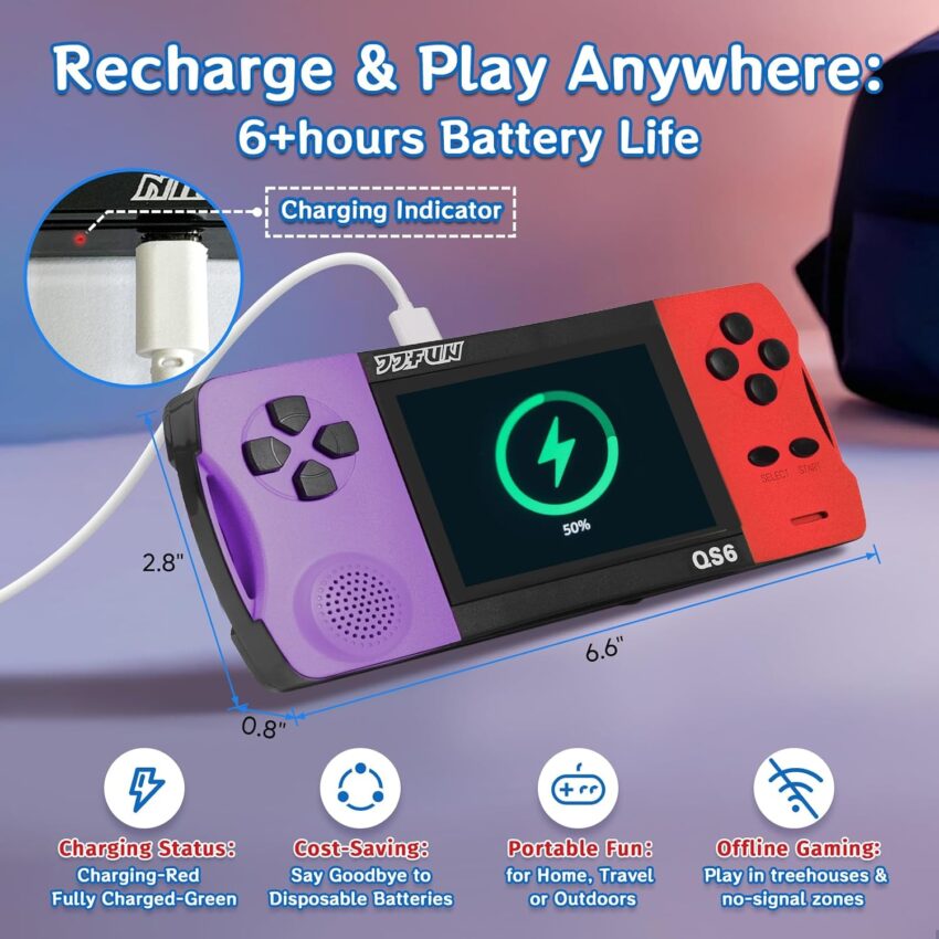 16 Bit Handheld Retro Gaming Console Kids