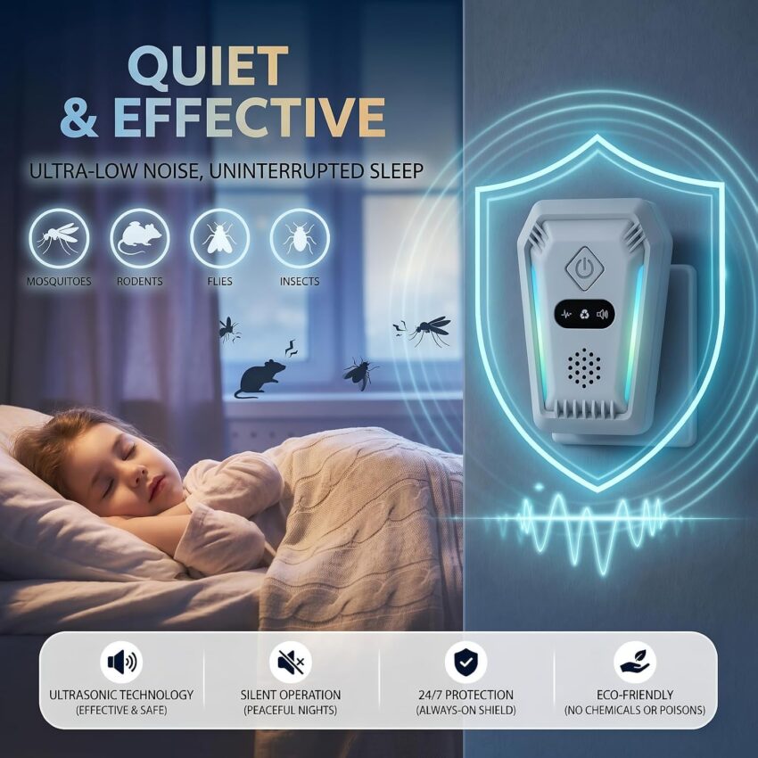 Ultrasonic Pest Repeller Indoor Plug‑in Device