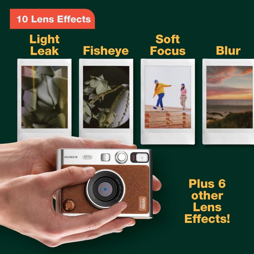 Fujifilm Instax Mini EVO Instant Camera Brown
