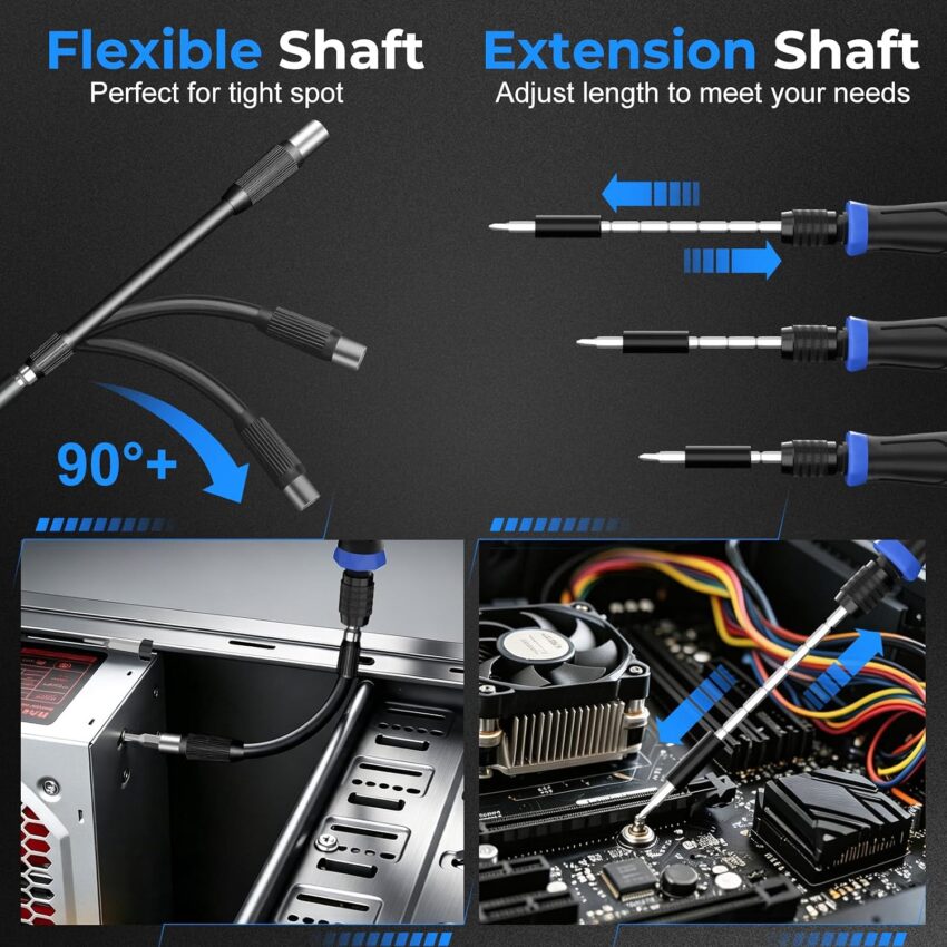 Magnetic Precision Screwdriver Set 153‑in‑1 Toolkit