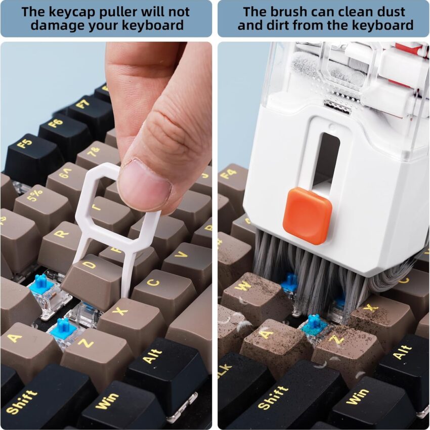 All‑in‑One Computer Cleaning Kit with Brush and Spray