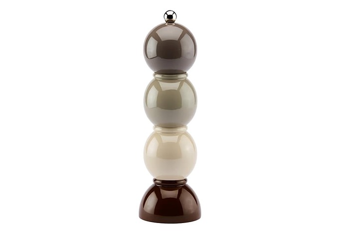 Grey Lacquer Bob Salt and Pepper Grinder Mill