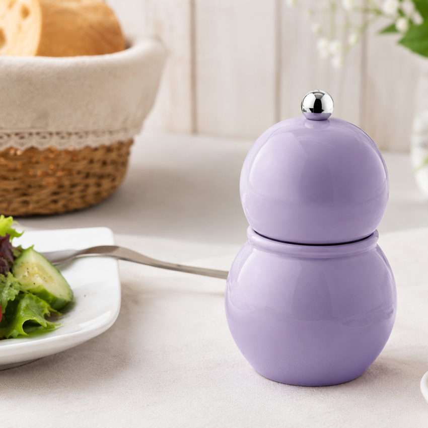 Lilac Gloss Chubbie Salt and Pepper Grinder Mill
