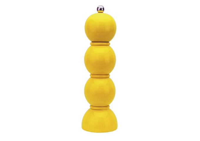 Yellow Gloss Bobbin Salt and Pepper Grinder Mill